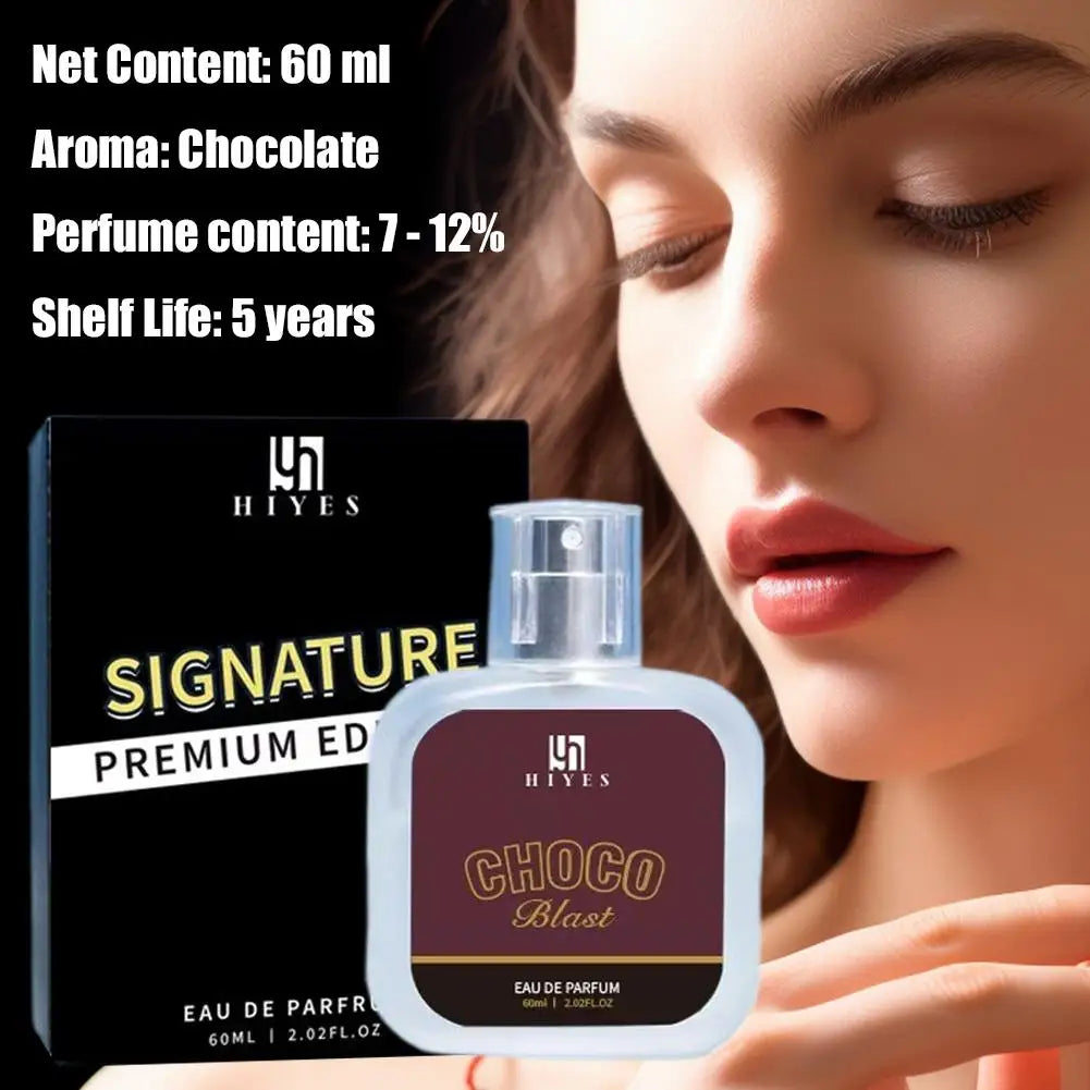 60ml Cologne Perfume Chocolate Eau De Toilette For Womem And Man Long-lasting Light Fresh Natural Scent Fragrance Dating Gift