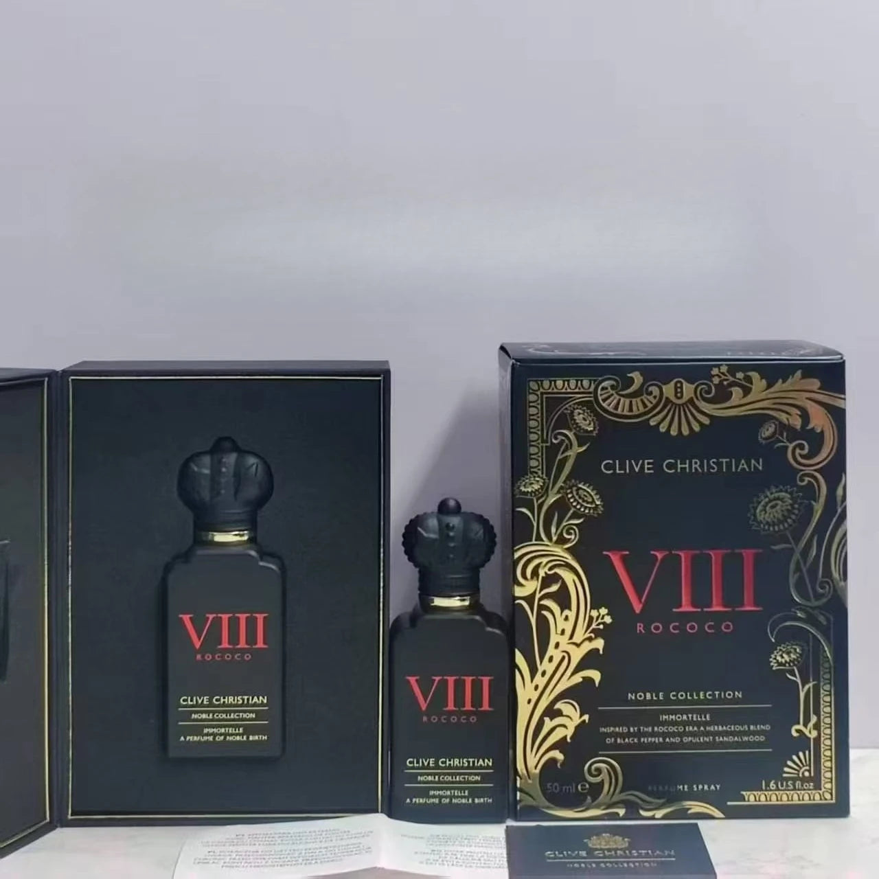 Clive Christian 50ml Amberwood Fresh Women Perfume Long Lasting Elegant Fragrance with Jasmine Rose Sandalwood Amber Musk