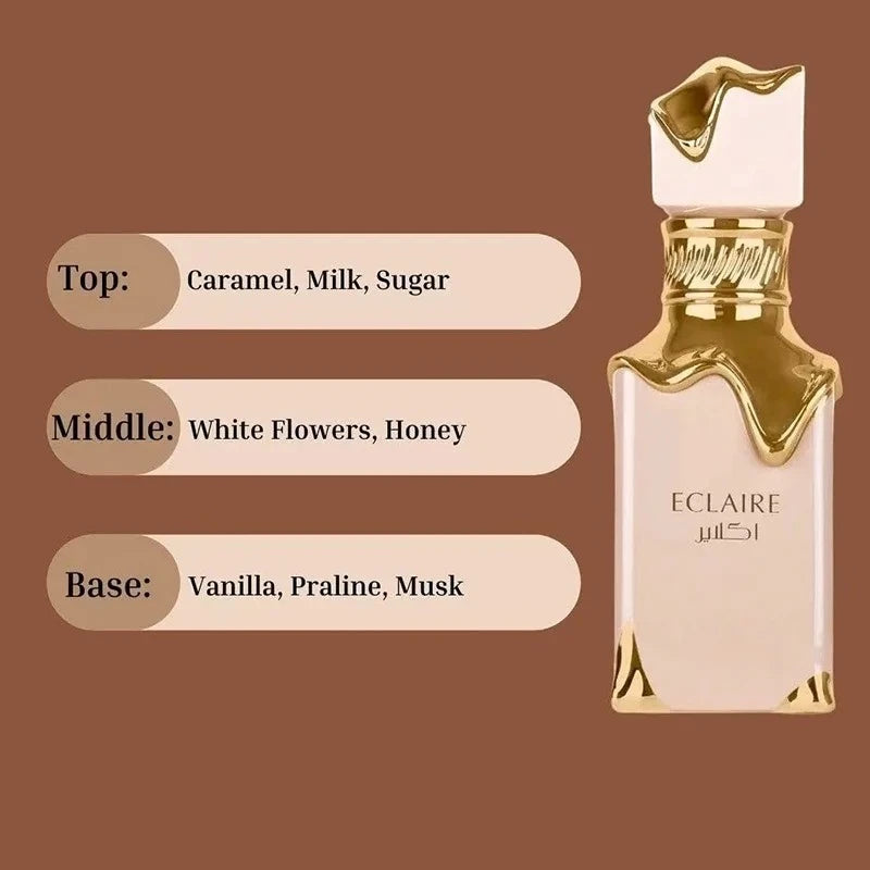 2026 New Eclaire Perfume 100ml Long Lasting Women's Perfumes Ice Cream Arab Perfume Gift For Women EDP Spray Pheromone Fragrance