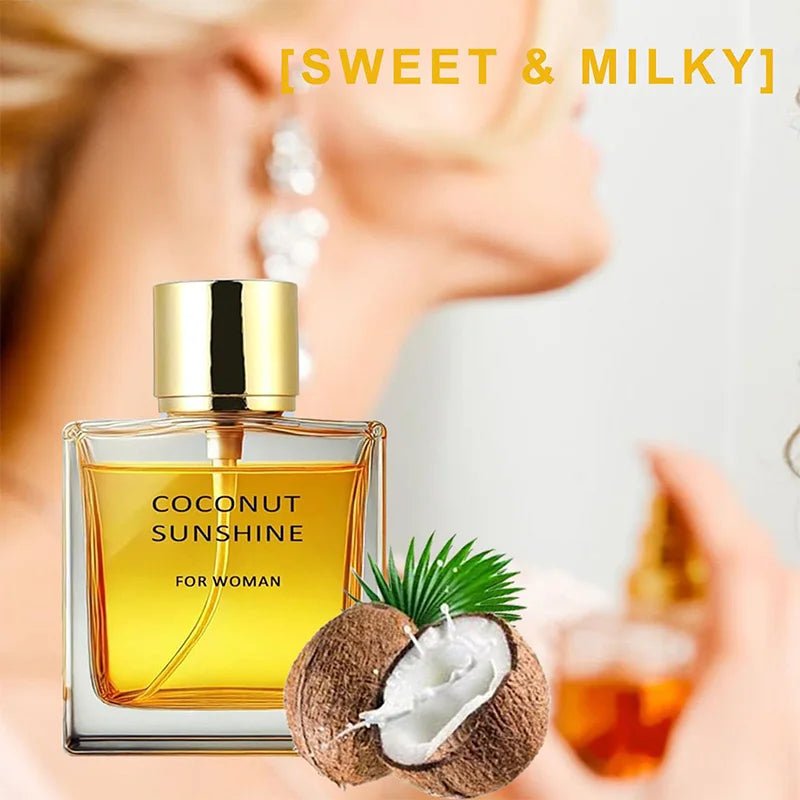 Brand Coconut Perfume Elegant High-end Fresh Vanilla Women's Perfume Spray Fresh Natural Coconut Seaside Holiday Eau De Toilette