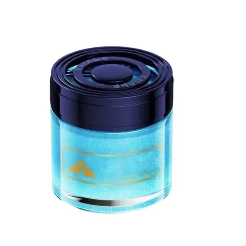 Premium Car Air Freshener In Decorative Transparent Jar With Flowing Glittering And Gentle Flower Aromatic D7YA