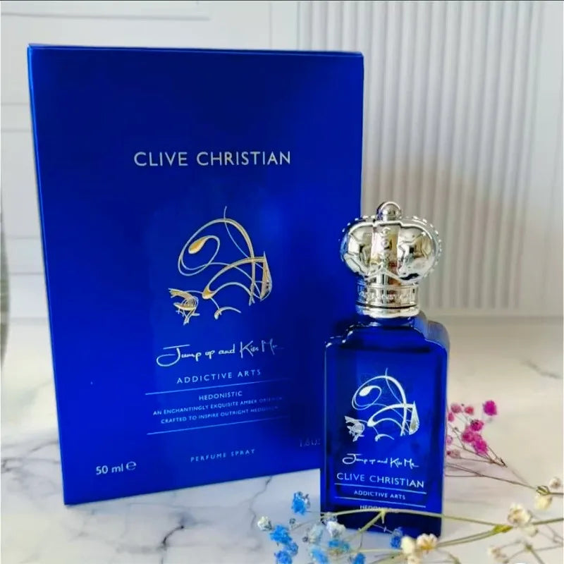 Clive Christian Mens Perfume 50ml Long Lasting Amberwood Fresh Fragrance Jasmine Rose Sandalwood Amber Musk Elegant Scent