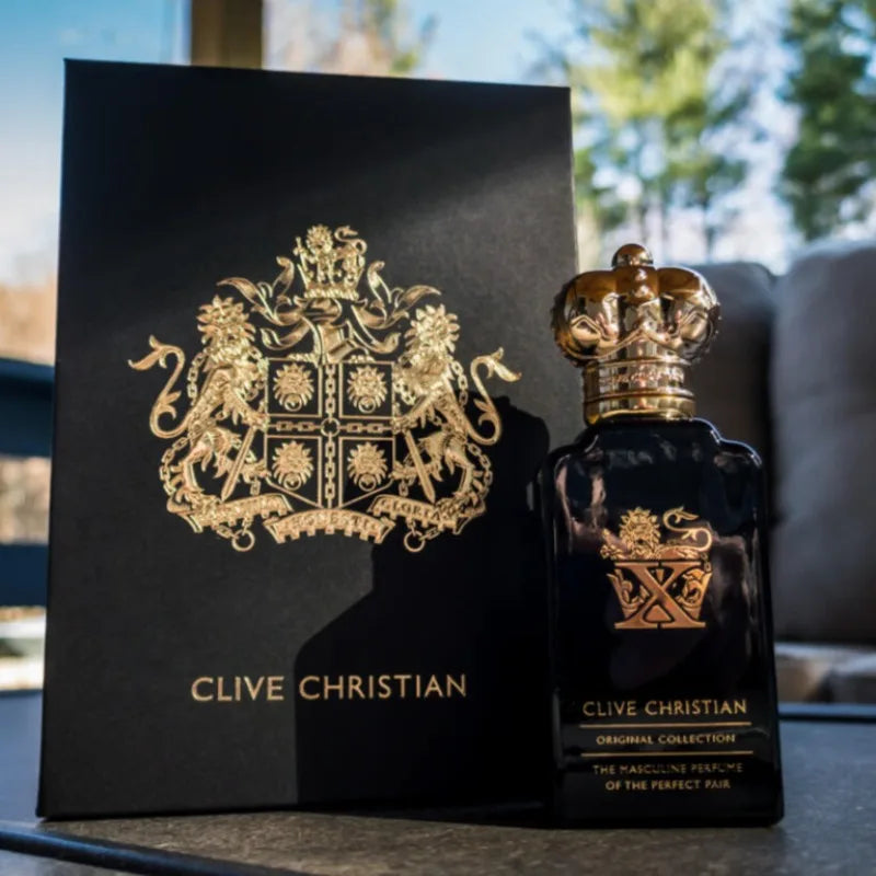 Clive Christian Mens Perfume 50ml Long Lasting Amberwood Fresh Fragrance Jasmine Rose Sandalwood Amber Musk Elegant Scent